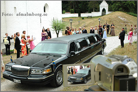 Filmproduktion, Falsterbo kyrka, p&aring; ett br&ouml;llop