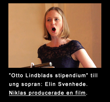 Film med konsert, utdelning av stipendium