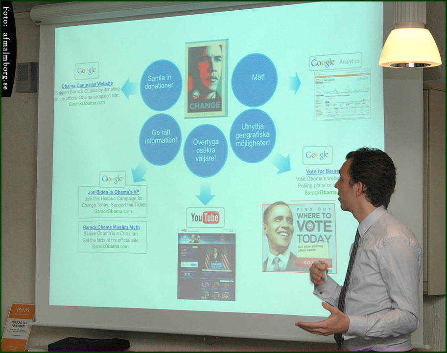 Sociala Medier, med bl.a. YouTube, hjälpte Obama att vinna valet 2008.