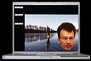 Bild - dator - Niklas - is med vintersol